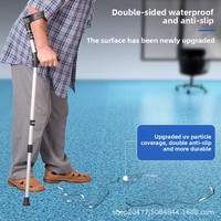 Tapis de sol résistants à l'usure en plastique PVC épaissi par clic moderne commercial pour l'école d'hôpital de bureau ciment directement posé