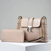 Sac à main de luxe portable pour femme, couleur unie, grande capacité, 2-en-1, en PU, avec fermeture éclair, collection 2025 NEN YCH