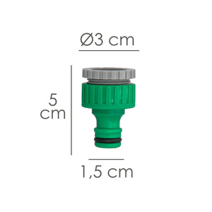 Adattatore per Tubo in Plastica 3/4 - 1/2" Femmina, Confezione Bulk - Product Image 2