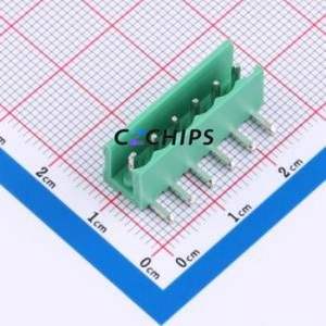 MXHT396R-3.96-06P-GN01-Cu-A Plug-in Terminal Block Bent Lead Through Hole,P=3.96mm Board-to-Board / Socket - Open 1x6P 3.96mm - Product Image 1