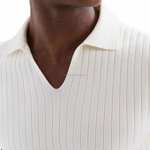 Polo en tricot pour <span class=keywords><strong>homme</strong></span>-100% coton col côtelé à manches courtes pour tenue décontractée, personnalisable avec bas quantité minimale de commande - Product Image 3