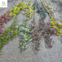Nieuwe aanwinst: realistische mini lavendelbes met 7 takken, groene bes, kunstbloem, rijstfruit, modern, Kerstmis, Pasen, Thanksgiving