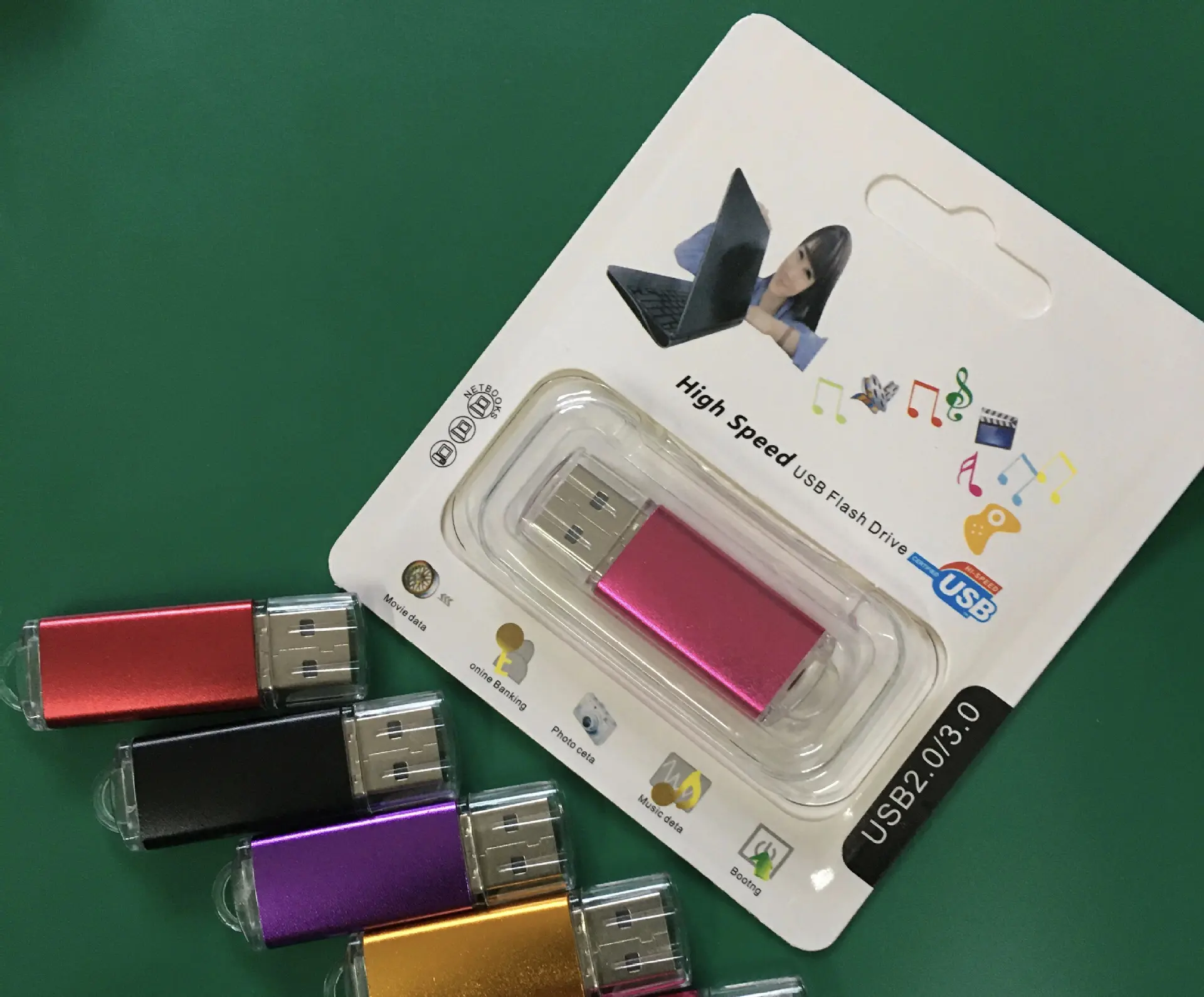 לבן פלסטיק pendrive 2gb 4gb, עגול usb מפתח 2gb עם לוגו, לבן קידום מכירות מתנת usb כונני 4gb,