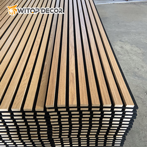 Chất lượng cao polyester Bảng điều khiển bằng Gỗ Acoustic tấm Tường cho khách sạn vật liệu cách âm khách sạn - Product Image 4