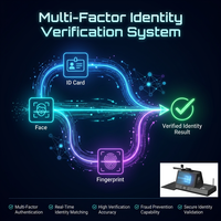 Terminal d'inscription biométrique tout-en-un avec reconnaissance faciale et empreintes digitales pour les applications gouvernementales et bancaires