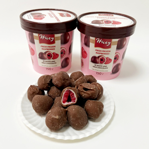 Framboises enrobées de <span class=keywords><strong>chocolat</strong></span> croustillantes et sucrées Hicey, certifiées HALAL, vente en gros, framboises surgelées enrobées de <span class=keywords><strong>chocolat</strong></span> - Product Image 3