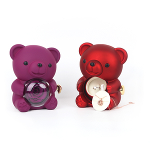 Scatola Portagioie con Orsetto e Rosa Eterna - Design <span class=keywords><strong>di</strong></span> Lusso per <span class=keywords><strong>San</strong></span> <span class=keywords><strong>Valentino</strong></span>, Festa della Mamma, Laurea - Product Image 3