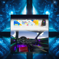 Kit d'éclairage d'ambiance intérieur de voiture avec effet LED dynamique et garniture argentée pour accessoires décoratifs LED Symphony améliorés