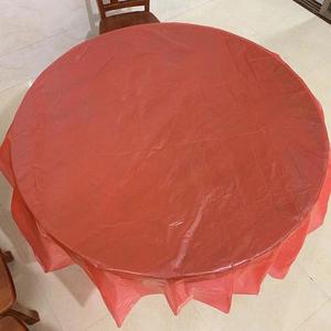 Vente directe d'usine, nappe jetable en plastique PE, nappe de table rectangulaire ou ronde pour mariage, pique-nique, nappe imperméable - Product Image 4