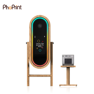 Phoprint Portable Selfie Mariage Foyer Miroir Numérique Photo Booth Paquet avec pour <span class=keywords><strong>2000D</strong></span>/1300D Caméra Écran Tactile Contrôle - Product Image 2