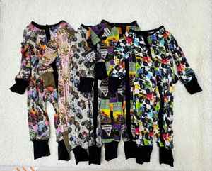 Yy Bestseller RTS Charakter-Print Herbst Unisex Babykleidung Umweltfreundlicher Gestrickter Zweiwege-Reißverschluss Langarm Bambus-Schlafanzug ODM - Product Image 3