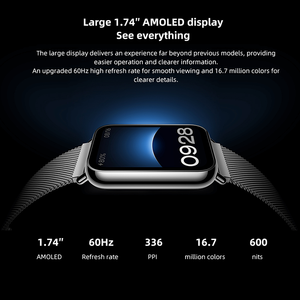 Xiaomi Mi Band 8 Pro รุ่นสากลสมาร์ทแบนด์ 1.74" หน้าจอ AMOLED GNSS ออกซิเจนในเลือดฟิตเนส 5ATM <span class=keywords><strong>MiBand</strong></span> - Product Image 3