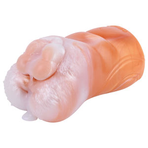 Çift kanal erkek Masturbator yapay vajina erkekler Stroker yumuşak silikon 3D doku cep kedi yetişkin eşcinsel <span class=keywords><strong>Penis</strong></span> eğitmen pompa - Product Image 5