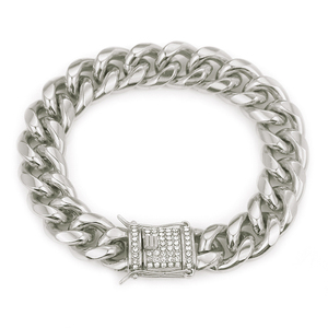 Helado collar de gargantilla de oro hielo cubano <span class=keywords><strong>Franco</strong></span> collar de cadena - Product Image 4