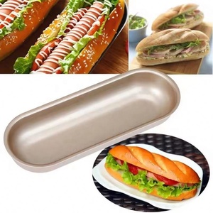 Moule à <span class=keywords><strong>hot</strong></span>-dogs en acier au carbone antiadhésif pour usage domestique / Moules pour pain à <span class=keywords><strong>hot</strong></span>-dogs - Product Image 2