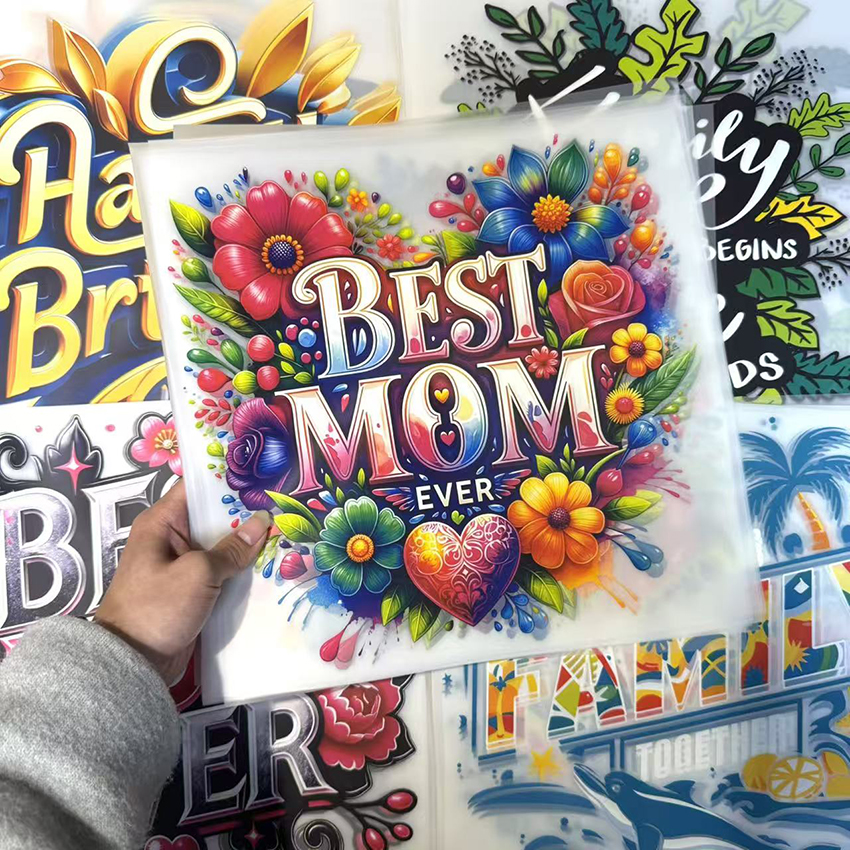 Factory Customization Mother's Day Cold Transfer Printing Handling DTF Thermal Transfer Printing Heat Transfer Designs
