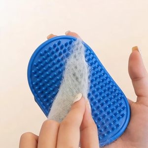 แปรงนวดสัตว์เลี้ยง TPR รูปทรงโค้งสำหรับเครื่องมือกรูมมิ่งแมวขนยาว - Product Image 4