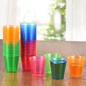 Verres à shot jetables en plastique de 2 oz – Gobelets transparents en vrac pour dégustation de vin et de bière, bar de mariage, boîte de nuit, enterrement de vie de jeune homme - Product Image 2