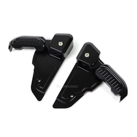DANCARO Chrome Repose-pieds Pliable En Aluminium Full CNC Pédale Pour VESPA Sprint Primavera 150 Repose-pieds Accessoires LOGO Laser
