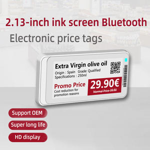 Tem nhãn điện tử Bluetooth 2.13 inch, nhãn kỹ thuật số Epaper, nhãn giá siêu thị ESL, thẻ giá thời trang với hệ thống quản lý cửa hàng - Product Image 3