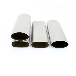 Hairline Finish-<span class=keywords><strong>tubo</strong></span> decorativo de <span class=keywords><strong>acero</strong></span> <span class=keywords><strong>inoxidable</strong></span>, ovalado, plano, oblongo, TP316 - Product Image 1