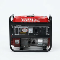 Generador Portátil de Gasolina de 1500W, 1.5kW, de Marco Abierto, Arranque Manual por Retroceso, Generador Pequeño para Uso en Exteriores
