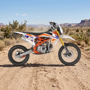 Moto tout-terrain 4 temps à essence robuste, mini moto à deux roues, amortisseurs hydrauliques avant et arrière, 125-150CC, 115km/h, haute performance pour adultes - Product Image 1