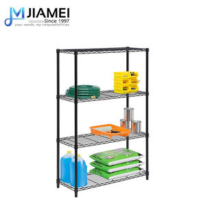 Jiamei ชั้นวางของตกแต่งลวดสีดำสำหรับสำนักงานและห้องนั่งเล่น - Product Image 5