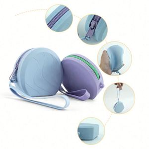 Silicone Handmade Zippered Mini Waterproof Portable Fashionable Coin Purses With <b>Wrist</b> <b>Strap</b> - Product Image 4