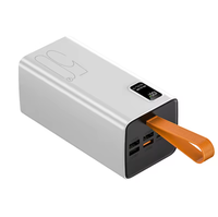 Batterie externe portable grande capacité 50000 mAh avec écran LED numérique, 4 sorties USB Type-C, USB PD 22,5 W, charge rapide