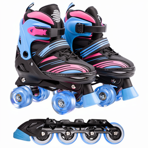Patines Deportivos <span class=keywords><strong>2</strong></span> en 1 Ajustables de Aluminio, Calidad Profesional, Aptos para Principiantes, con Ruedas Iluminadas LED Intercambiables - Product Image 1