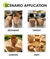 Boîte d'emballage pour hamburgers en carton ondulé kraft imprimé quatre couleurs, vente en gros directe usine, écologique, taille personnalisée, à emporter