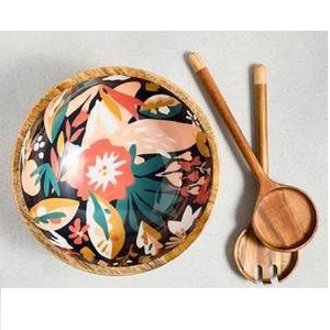 Cuenco de madera de acacia natural de buena calidad, Frutero de madera redondo a granel para servir comida, venta al por mayor, asequible - Product Image 4