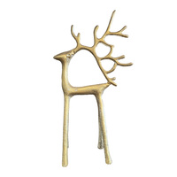 Noir fer renne décor de noël Vintage debout cerf pour salle à manger Table cheminée entrée étagères bureau intérieur