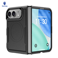Étui magnétique antichoc pour iPhone Duo, coque de téléphone hybride PC TPU de haute qualité, pliable, mat, souple, vente en gros, étui de téléphone portable personnalisé