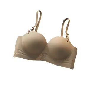 Sexy Strapless Push-Up Underwear No Steel Ring Beautiful Back Closed Breasts Comfortable Breathable Sling Women's Bra