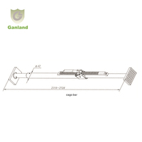 Tige de verrouillage de charge en aluminium réglable barre de chargement à cliquet à ressort autobloquant pour accessoire de pièces de carrosserie de camion de remorque de véhicule