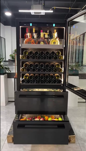 NE-425K-8 Luxury Home Wall Mounted Dual Zone Wine <b>Fridge</b> Beverage Refrigerator Bottom Drinks Drawers <b>Fridge</b> - Product Image 6