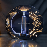 Présentoir Lumineux LED en Acrylique pour Bouteilles, Support Rechargeable pour Présentation de Champagne, Idéal pour Décoration VIP de Boîte de Nuit
