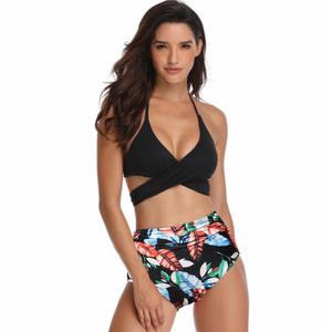 Odm Fille Sports Plongée Profonde Natation Taille Haute Brésilienne Sexy Femmes Deux Maillot de Bain Bikini Ensemble 2 Pièces Filles Maillots de Bain - Product Image 5