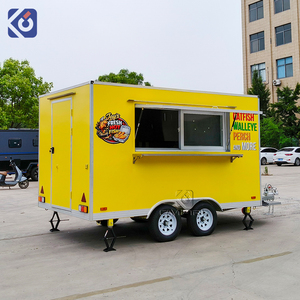 CAMPTRL Rimorchio per Alimenti, Bar Mobile, Rimorchio per Catering, Food Truck Personalizzato Approvato DOT, Carretto per BBQ e Caffè, Cucina Mobile - Product Image 2