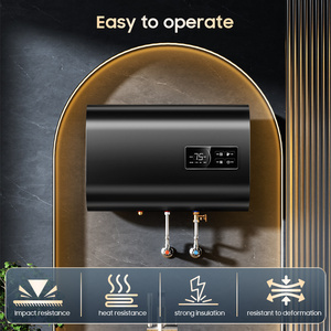 Calentador de Agua Eléctrico Horizontal Delgado con Pantalla Táctil, <span class=keywords><strong>Precio</strong></span> de Fábrica, 30, 50, 80, 100L, Doble Tanque de Agua, para Ducha Doméstica - Product Image 5