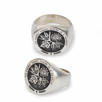Bague Chevalière Homme Design Tendance Personnalisable Quatre Saisons Simple Plaqué Or 18K PVD Bijou Estampillé en Stock
