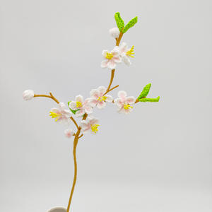 Ramo <span class=keywords><strong>de</strong></span> Flores Tejidas a Crochet, Flores <span class=keywords><strong>de</strong></span> Invierno, Flores <span class=keywords><strong>de</strong></span> Melocotón, Flores <span class=keywords><strong>de</strong></span> Pera, Flores Tejidas a Mano - Product Image 4