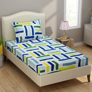 Cotton Customized Colors 4-Piece Hotel Quality Disposable Bed Sheet Set <b>Flat</b> Fitted Sheets Pillowcase 200TC Massage Christmas - Product Image 3