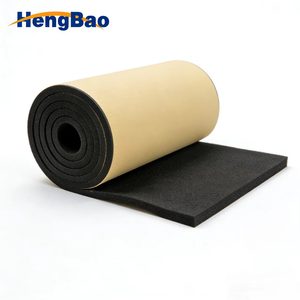 Lámina <span class=keywords><strong>Aislante</strong></span> de NBR-PVC de Alta Densidad, Autoadhesiva, Ecológica, Retardante de Llama B1, para <span class=keywords><strong>Paredes</strong></span> <span class=keywords><strong>Interiores</strong></span>/Exteriores, Aislamiento <span class=keywords><strong>Térmico</strong></span> - Product Image 1