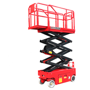 Warehouse <strong>4</strong>-14m Electric Scissor <strong>Lift</strong> Portable Mobile Scissor <strong>Lift</strong> Vertical Lifting <strong>Platform</strong> - Product Image 1
