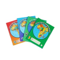 Carnet d'exercices scolaire à lignes carrées, 96 pages, reliure piquée à cheval, Afrique Congo, vente en gros à prix réduit