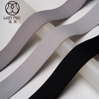Bande élastique large en nylon de couleur unie, imprimée, douce, pour sous-vêtements, ceinture, ruban élastique personnalisé