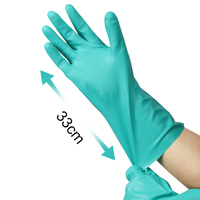 Gants en nitrile industriels résistants aux produits chimiques, doublés de flocage, réutilisables, XINGYU, vente en gros, EN420 EN388, 13 mil